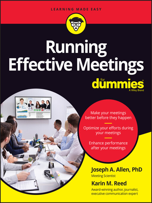 Title details for Running Effective Meetings For Dummies by Joseph A. Allen - Available